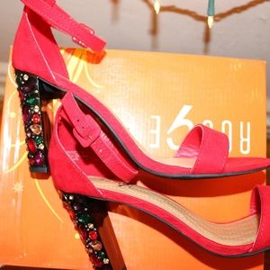 Bedazzled high heels size 11 . For Holidays